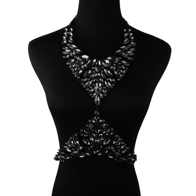 Collar de Diamantes y Cristales Brillantes - Diseño Versátil de Lujo - Image 14