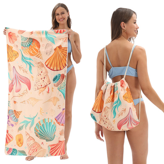 Toalla de Playa Transformable con Bolsa de Almacenamiento - Image 12