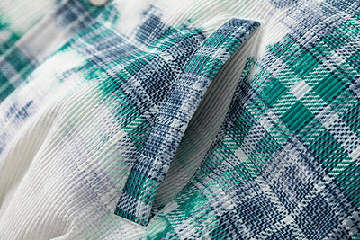 Abrigo de Algodón Cuadros Retro Holgado para Invierno - Image 24