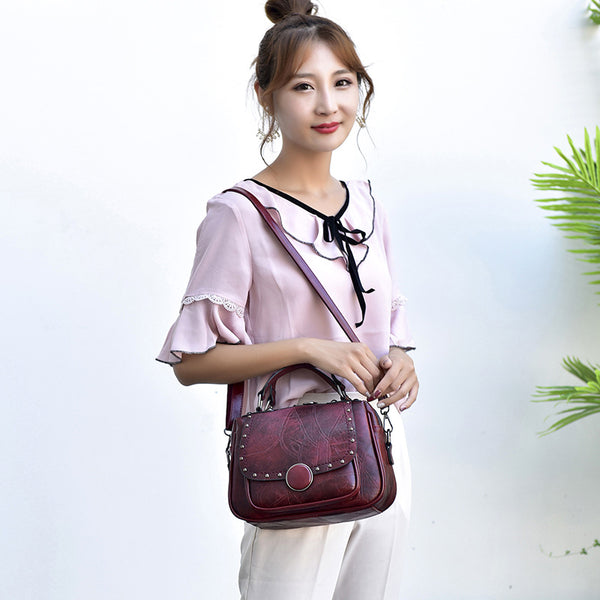 Bolso de Cuero Suave para Mujer - Bolsa Bandolera Elegante