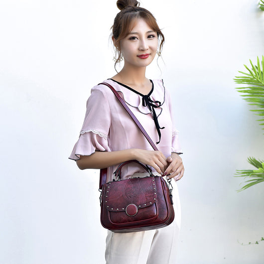 Bolso de Cuero Suave para Mujer - Bolsa Bandolera Elegante