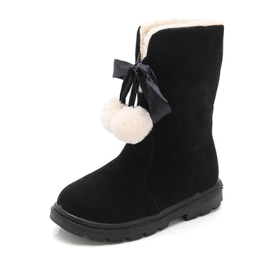 Botas Calientitas de Algodón para Niñas - Estilo Princesa Invierno - Image 2