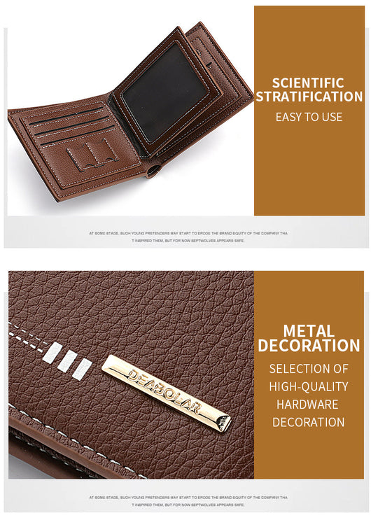 Billetera Retro para Hombre con Múltiples Compartimentos de Tarjetas - Image 15
