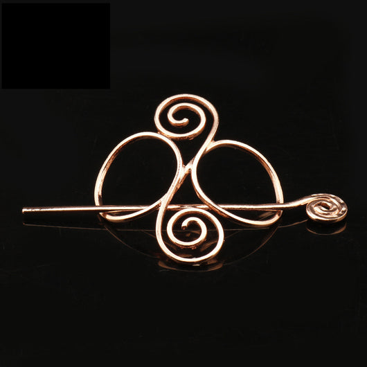 Silver metal hair clip with a retro dragon head and infinity knot design, secured by a plug-in hairpin. - Image 29