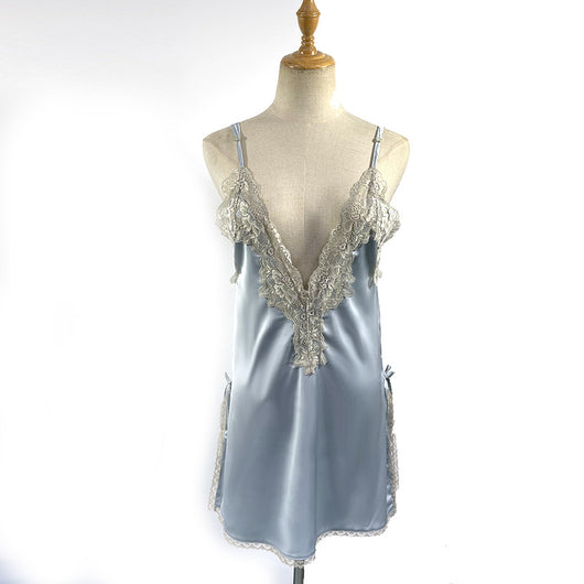 Camisón Sexy de Encaje con Tirantes Ajustables y Escote Profundo - Image 20