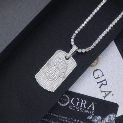 Collar Colgante Moissanita S925 Plateado en Platino - Joyería Lujo Moderno - Image 4