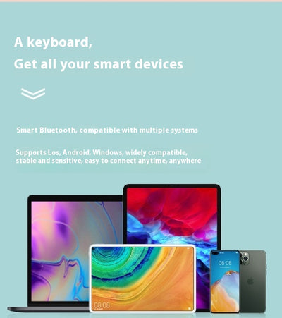 Set de Teclado y Ratón Bluetooth Inalámbrico Diseño Minimalista - Image 24