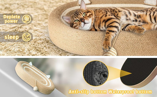 Cama Rascador 3 en 1 para Gatos con Almohadillas de Sisal Antideslizantes - Image 7