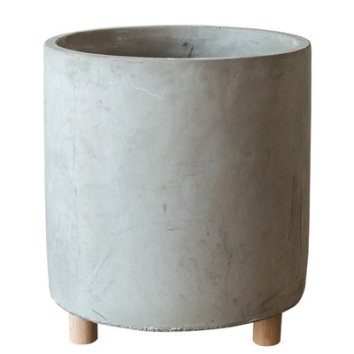 Maceta de Cemento Elevada con Patas para Escritorio - Image 3