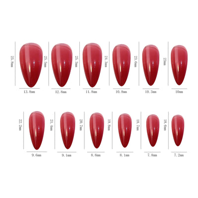 Set de 24 Uñas Postizas Cuadradas Efecto Hielo - Diseño Ballet - Image 17