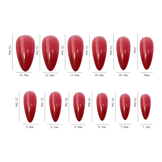Set de 24 Uñas Postizas Cuadradas Efecto Hielo - Diseño Ballet - Image 17