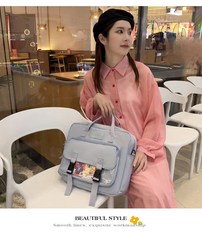 Mochila Tote Ligera Estilo Cute para Adolescentes y Estudiantes Universitarios - Image 38
