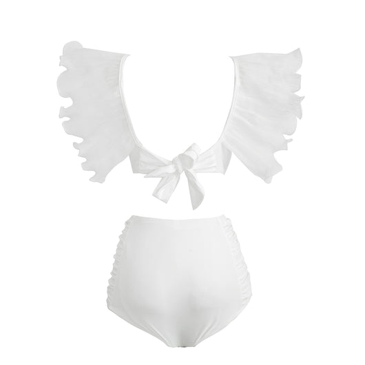 Bikini de Cintura Alta con Diseño Fruncido - Image 3