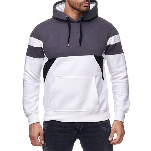 Sudadera Holgada con Combinación de Colores para Hombre - Image 7