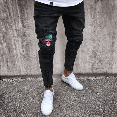 Pantalones Slim Cropped con Bordados - Jeans Modernos y Ajustados - Image 5