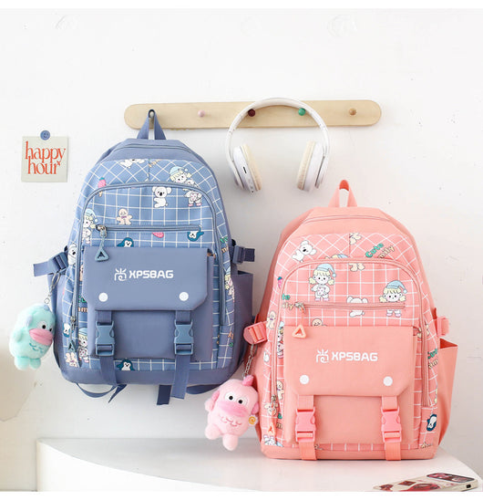 Mochila Escolar Primaria para Niñas - Set de Cuatro Piezas - Image 41