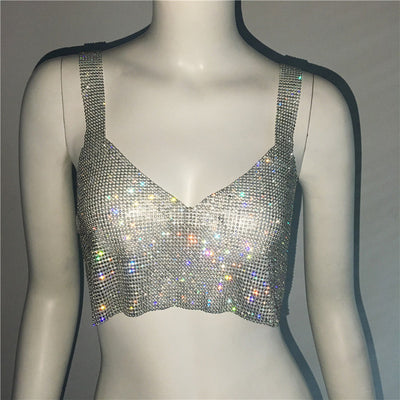 Top Corto Sexy con Escote Profundo y Detalles de Strass - Image 26