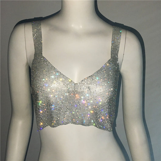 Top Corto Sexy con Escote Profundo y Detalles de Strass - Image 26