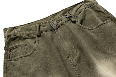 Pantalones de Gabardina Pesada Lavados para Hombre - Corte Versátil - Image 14