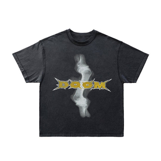 Camiseta Oversize Retro Hip-hop con Estampado Urbano - Image 7