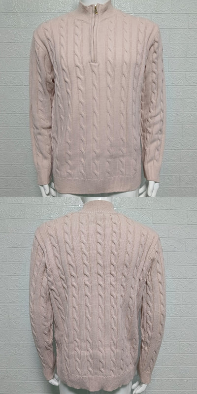 Suéter de Punto Entallado con Cierre y Cuello Mock Neck - Image 8