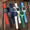 Reloj de Cuarzo para Hombre con Diseño de Onda y Calendario