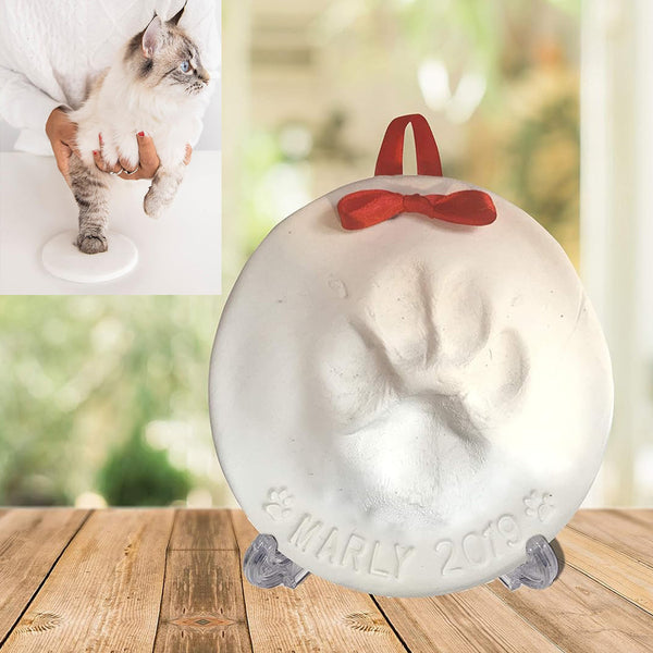 Kit de Almohadilla de Tinta DIY para Huellas de Mascotas - Gato y Perro