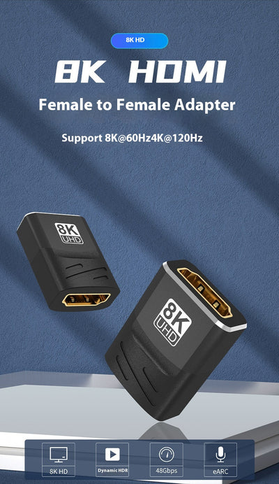 Convertidor HDMI 8K Macho a Hembra para Laptop, Monitor y Proyector - Image 12
