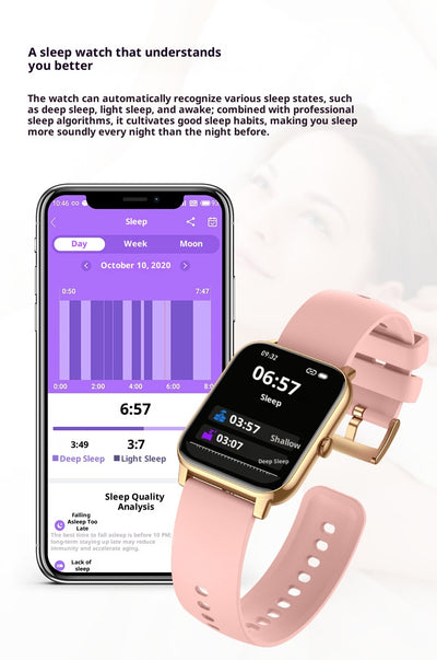 Reloj Inteligente P90 con Pantalla Cuadrada 185, Llamadas Bluetooth y Monitoreo de Salud - Image 7