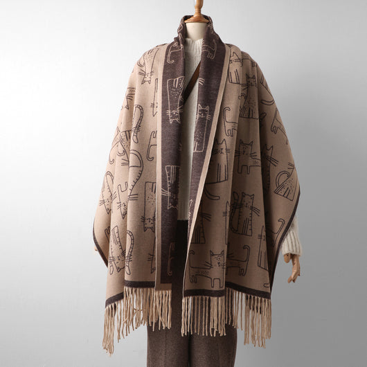 Pashmina Estampada de Protección Solar para Otoño e Invierno - Image 6