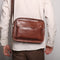 Bolso de Cuero Genuino para Hombre - Bandolera Casual de Piel de Vaca