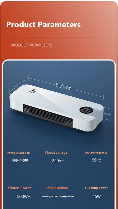 Climatizador y Ventilador de Pared 2 en 1 para el Hogar - Image 10