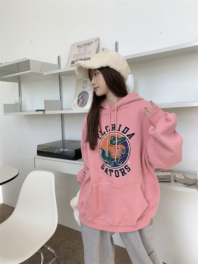 Sudadera Estampada con Capucha Versátil para Mujer - Image 21