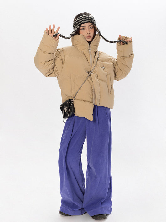 Chaqueta de Panadero con Detalles Metálicos Asimétricos - Image 11