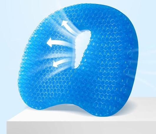 Cojín de Gel de Silicona Panal para Oficina, Auto y Verano - Image 9