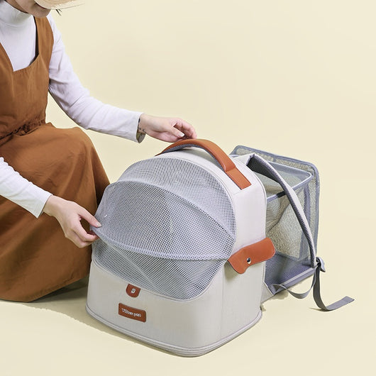 Mochila Transportadora Respirable para Gatos de Gran Capacidad Expandible - Image 20