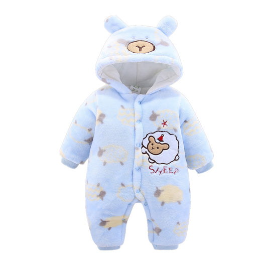 Enterizo Térmico Acolchado para Bebé - Pijama Grueso Invierno con Diseño Animal - Image 8