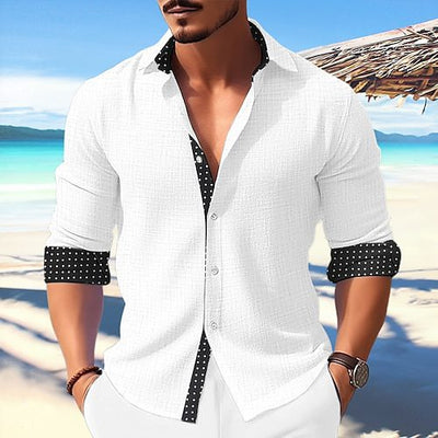 Camisa Abrigo Suelta y Casual de Manga Larga para Hombre - Image 27