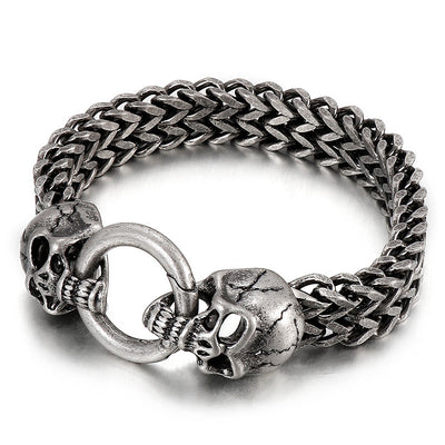 Anillo Calavera Retro en Acero Titanio para Hombre - Image 8