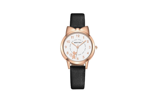 Reloj de Pulsera con Diseño de Gatita Adorable y Moño - Image 12