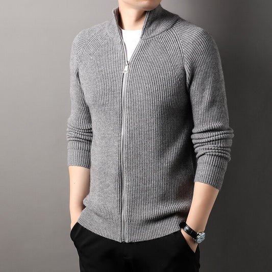 Cardigan Casual Cuello Alto Versátil para Hombre - Image 2