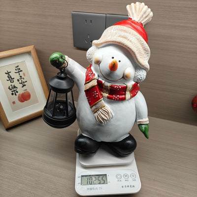 Lámpara Decorativa Navideña con Muñeco de Nieve en Resina - Image 14