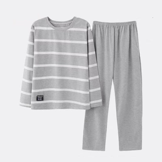 Pijama Casual Talla Grande Hombre Primavera Verano Tela Ligera - Image 2