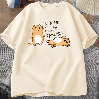 Camiseta Estampada con Gatos Divertidos para Hombre y Mujer - Image 12