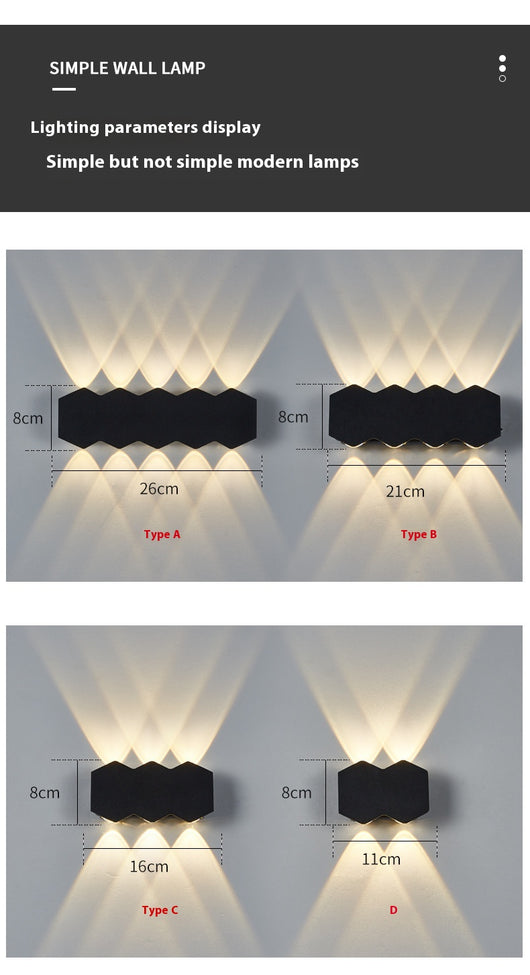 Lámpara de Pared LED Minimalista Onda para Pasillos - Image 11