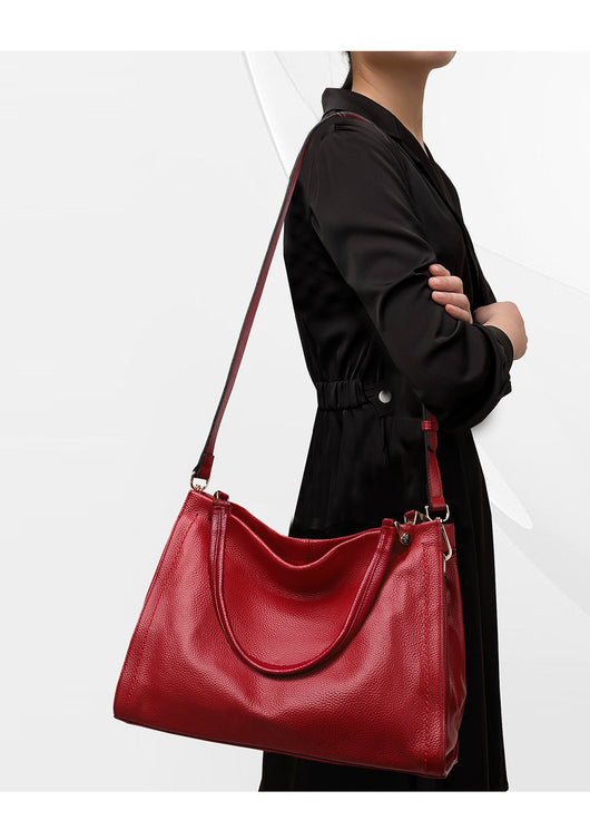 Bolso de Cuero Genuino para Mujer - Diseño Minimalista de Bandolera - Image 14