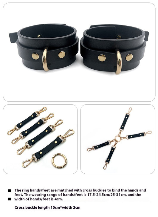 Set Completo de 9 Piezas para Parejas - Bolsa de Cuero, Pulsera, Accesorios Íntimos - Image 13