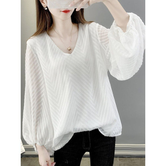 Blusa Chifón Premium Efecto Reductor y Cobertura Abdominal