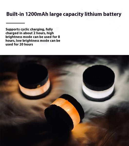 Lámpara Nocturna LED con Carga por Inducción y Diseño en Piedra Volcánica - Image 12