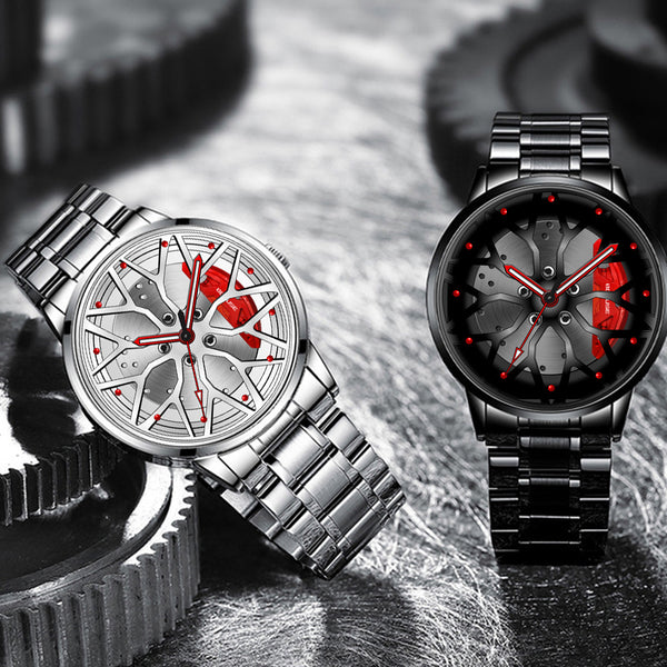 Reloj de Cuarzo Luminoso Impermeable para Hombre con Diseño de Calibrador